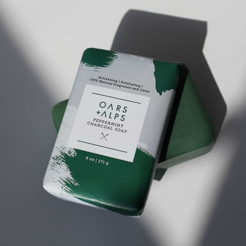 Oars + Alps - Peppermint Charcoal Bar Soap