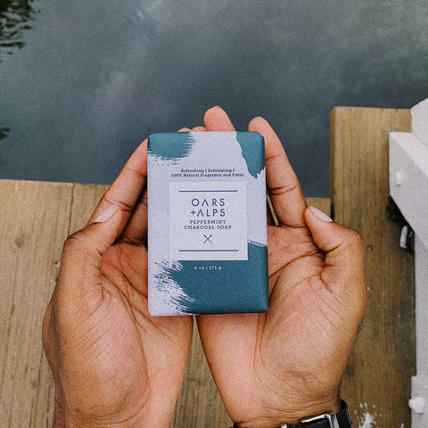 Oars + Alps - Peppermint Charcoal Bar Soap
