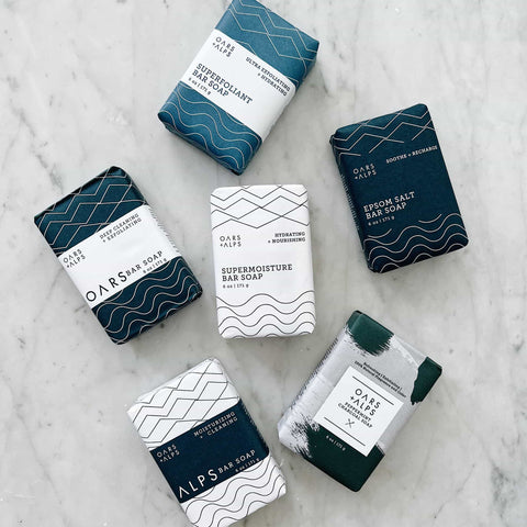 Oars + Alps - Blue Charcoal Oars Bar Soap