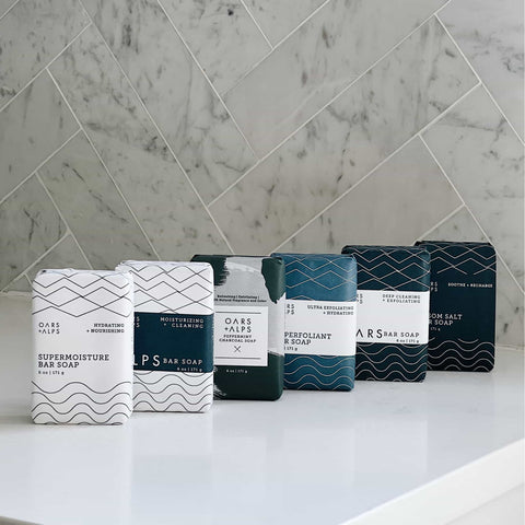 Oars + Alps - Blue Charcoal Oars Bar Soap