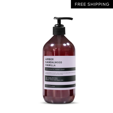 Stone Candles - Amber, Sandalwood, Vanilla Hand Soap
