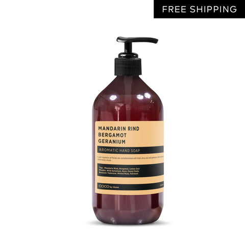 Stone Candles - Mandarin Rind, Bergamot, Geranium Hand Soap