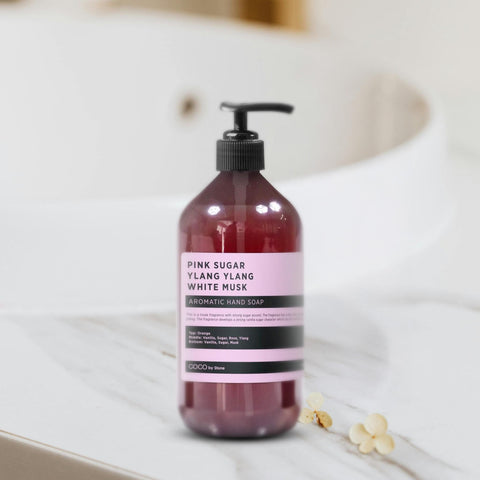 Stone Candles - Pink Sugar, Ylang Ylang, White Musk Hand Soap