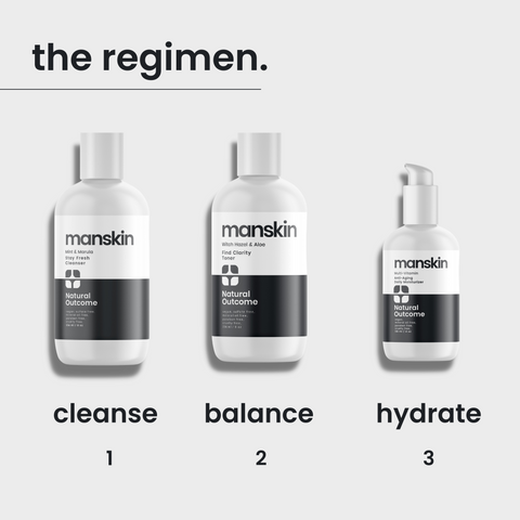 Man Skin - 3 Step Daily Regimen Set