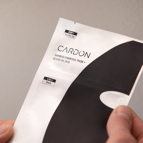 Cardon - Bamboo Charcoal Sheet Mask + Beard Oil