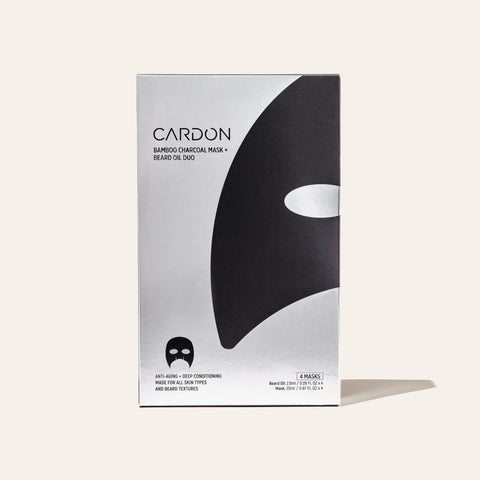 Cardon - Bamboo Charcoal Sheet Mask + Beard Oil