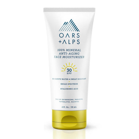 Oars + Alps - 100% Mineral Anti-Aging Face Moisturizer with SPF 30