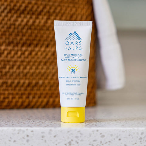 Oars + Alps - 100% Mineral Anti-Aging Face Moisturizer with SPF 30