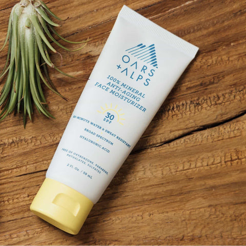 Oars + Alps - 100% Mineral Anti-Aging Face Moisturizer with SPF 30