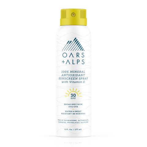 Oars + Alps - 100% Mineral Antioxidant Sunscreen Spray with SPF 30