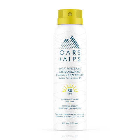 Oars + Alps - 100% Mineral Antioxidant Sunscreen Spray with SPF 50