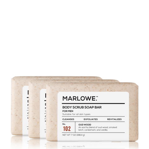 Marlowe - No. 102 Body Scrub Soap Bar - Oud Wood